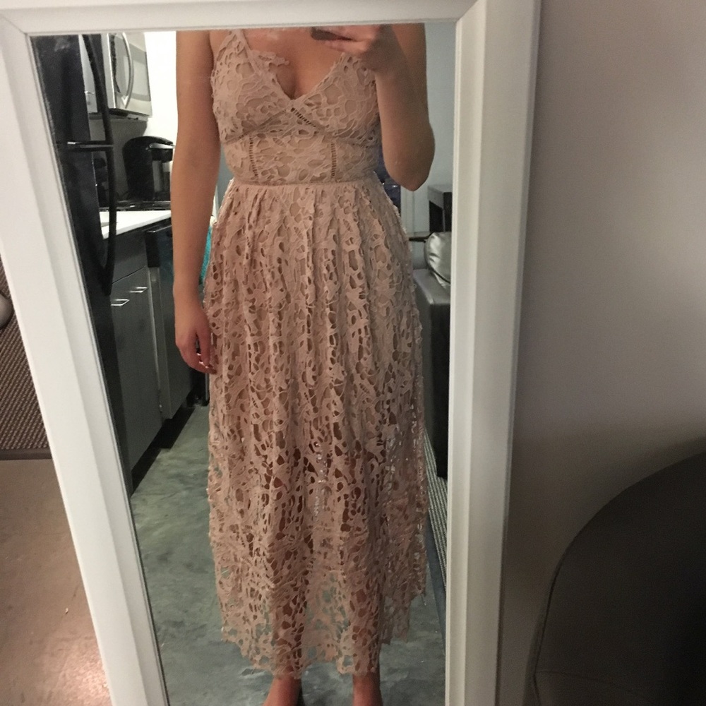 NWT Vintage Lace Light Pink Dress